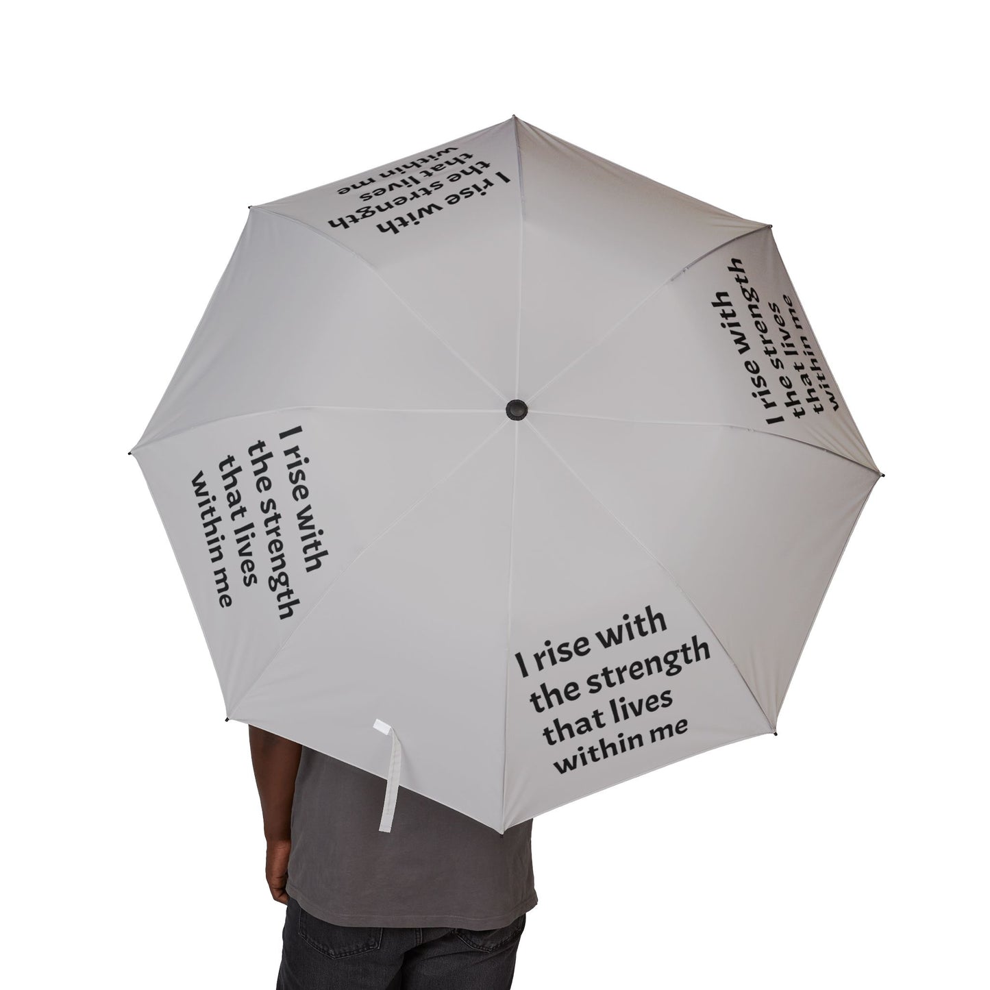 I rise with the strength that lives within me — Semi‑Automatic Foldable Umbrella