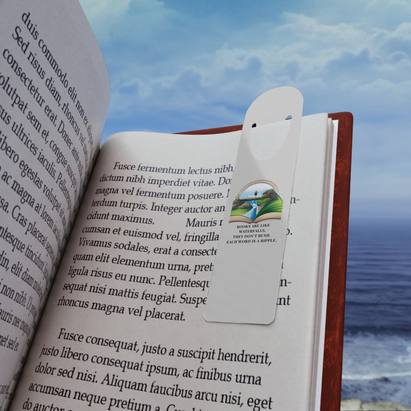 Aluminum Bookmark — A Quiet Moment Between Pages