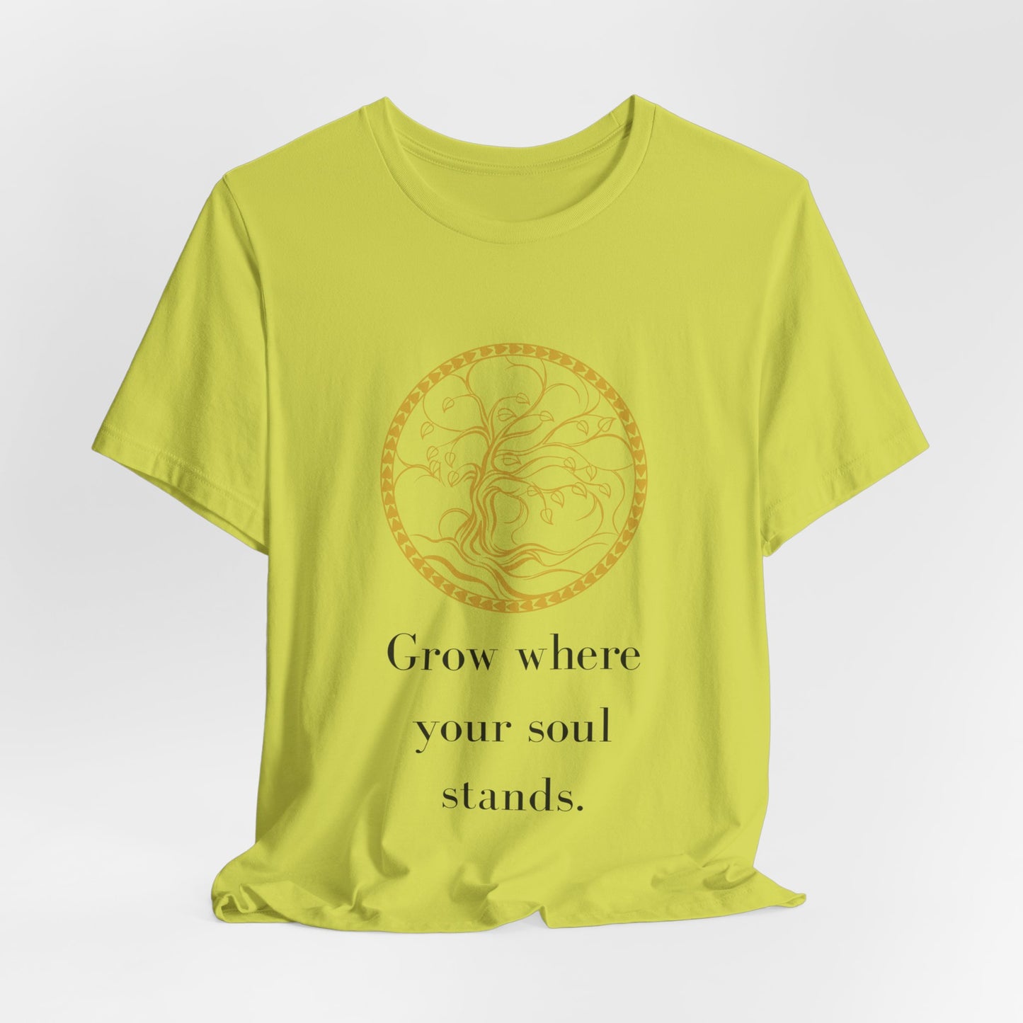 Grow Where Your Soul Stands β Jersey Short Sleeve Tee