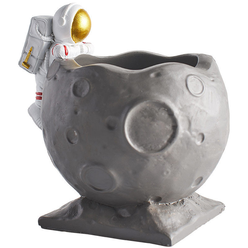 Resin Astronaut Pen Holder