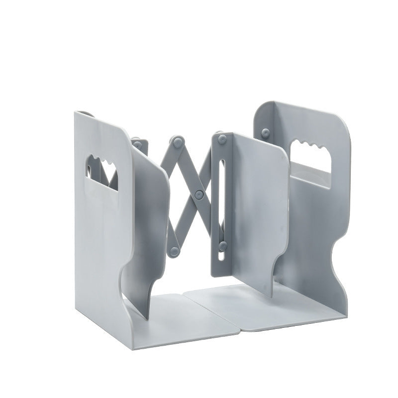 Retractable Bookends with Pen Holder Adjustable Heavy Duty Desk Organizer