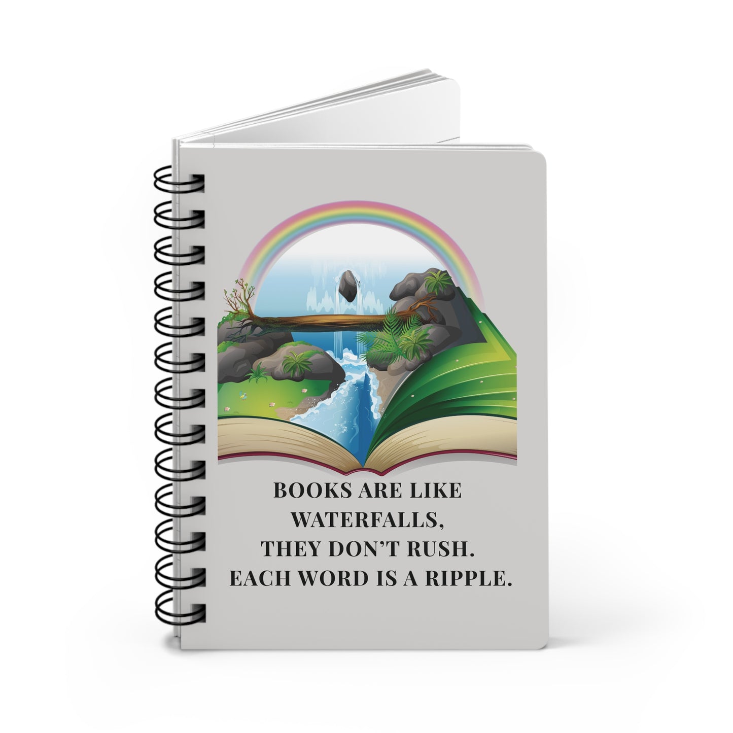 Spiral Notebook — Where Stories Flow Like Water
