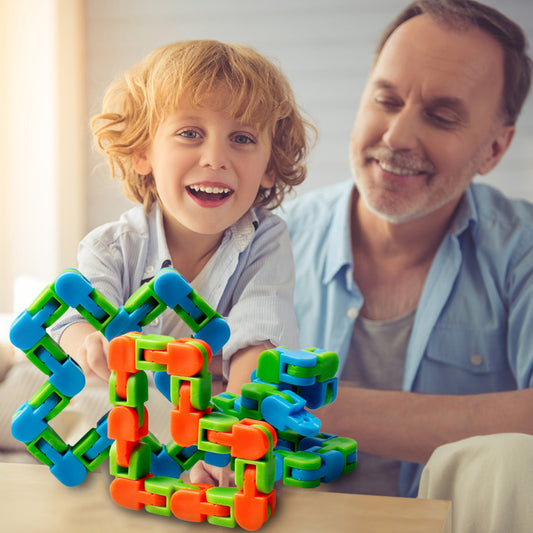 Stress Relief Fidget Chain Bracelet – Anti-Anxiety Toy for Adults & Kids