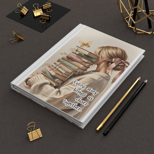 Hardcover Booklover Journal Cozy Reading Notebook Inspirational Quote