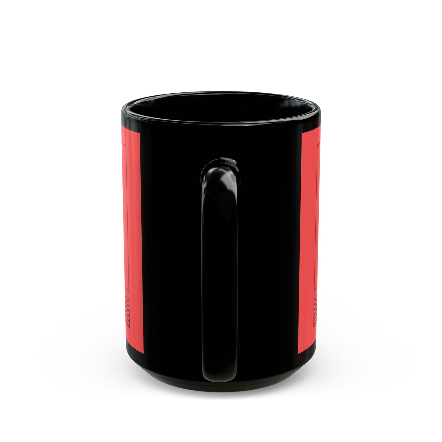 Red Full of Courage Lion Affirmation Mug