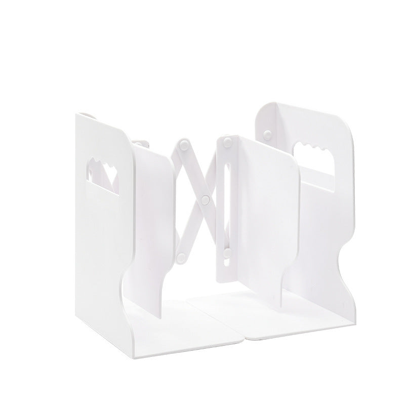 Retractable Bookends with Pen Holder Adjustable Heavy Duty Desk Organizer