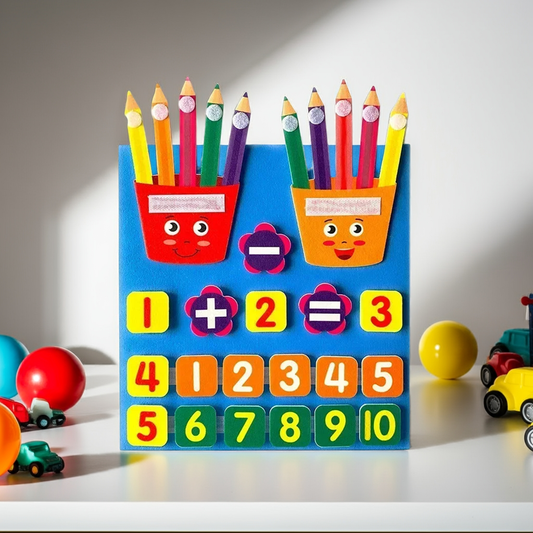 Montessori Felt Finger Counting Toy – Soft Math Learning for Toddlers