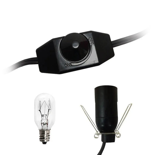 Salt Lamp Cord and Bulb with Dimmer Switch