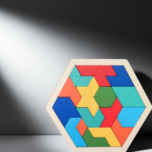 Wooden Tangram Puzzle Montessori Learning Toy Educational Brain Teaser Puzzle Game for Kids Thinking Skills STEM Toy for Children Ages 3 to 12
