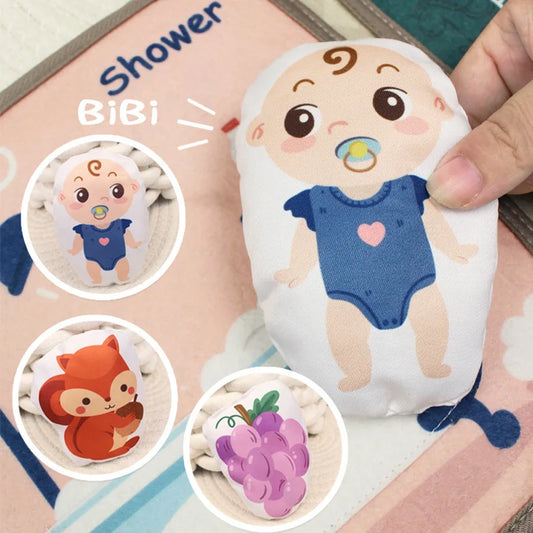 Quiet Busy Book for Toddlers Preschool Learning Activities with Life Skill Early Learning Developmental Travel Sensory Toy Gift