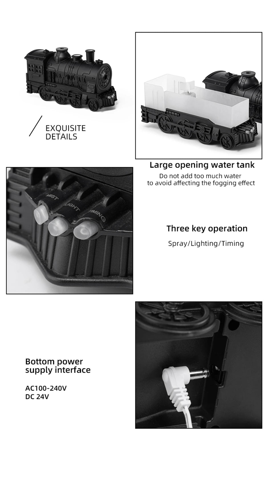 Train Shape Aromatherapy Diffuser