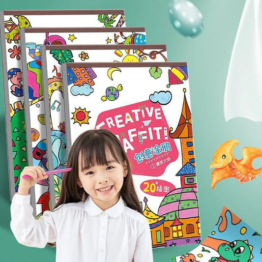 English Version Portable Paper Painting Book – Creative Graffiti & Art Drawing Supplies