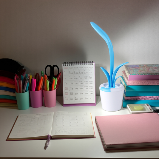 USB Rechargeable LED Desk Lamp – Touch Control Eye-Care Night Light