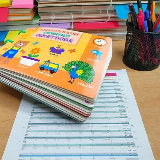 Montessori Quiet Book for Kids – 17 Themes of Cognitive & Digital Learning