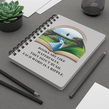Spiral Notebook — Where Stories Flow Like Water