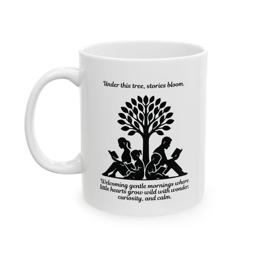 Inspirational Ceramic Mug Mindful Mornings Under This Tree Stories Bloom Quote