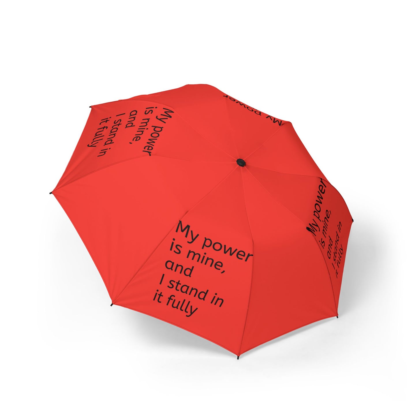 My power is mine, and I stand in it fully — Semi‑Automatic Foldable Umbrella