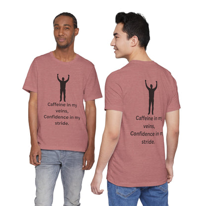 Caffeine & Confidence – Empowered Man Jersey Short Sleeve Tee