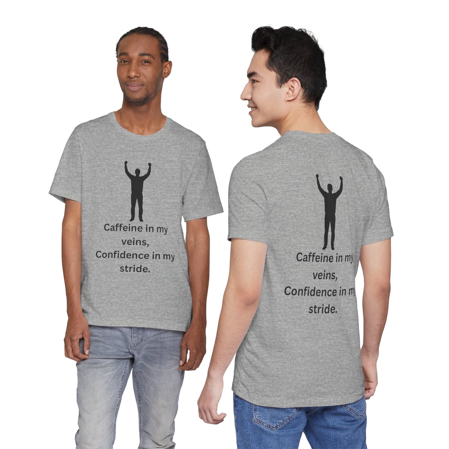 Caffeine & Confidence – Empowered Man Jersey Short Sleeve Tee