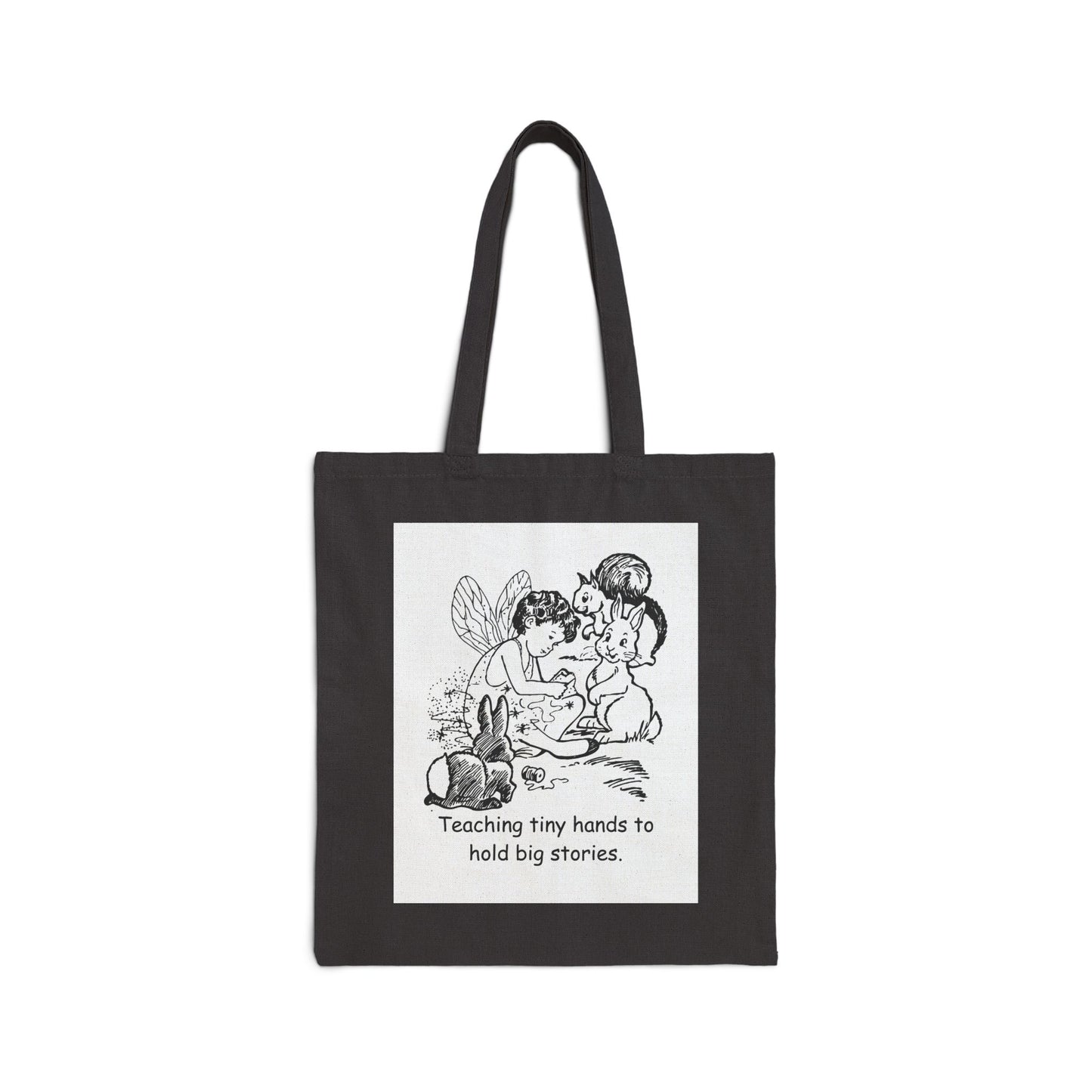 Teaching Tiny Hands to Hold Big Stories — Fairy Tale Cotton Canvas Tote Bag