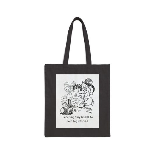 Teaching Tiny Hands to Hold Big Stories — Fairy Tale Cotton Canvas Tote Bag
