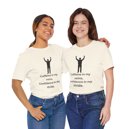 Caffeine & Confidence – Empowered Man Jersey Short Sleeve Tee