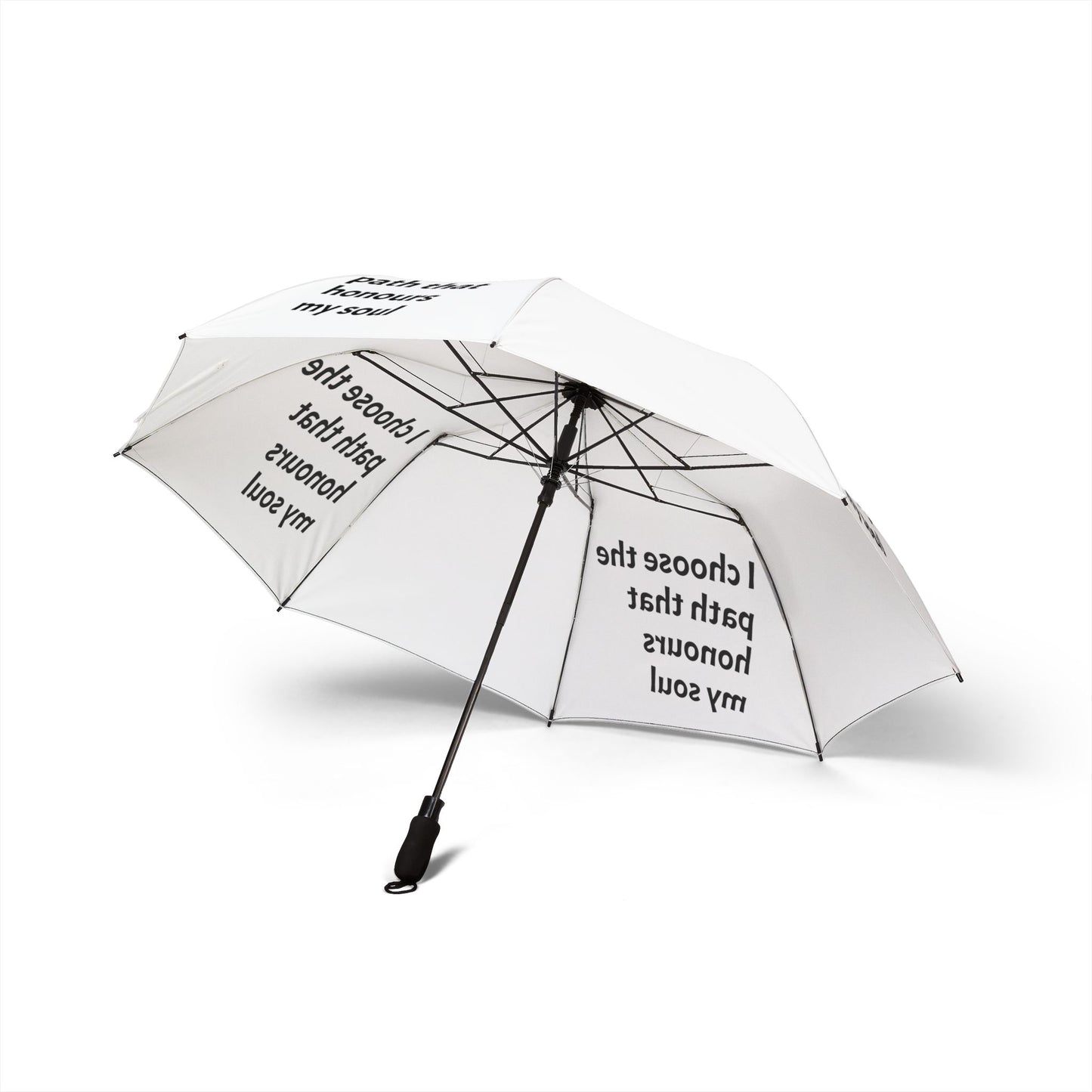 I choose the path that honours my soul — Semi‑Automatic Foldable Umbrella