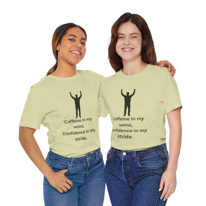 Caffeine & Confidence – Empowered Man Jersey Short Sleeve Tee