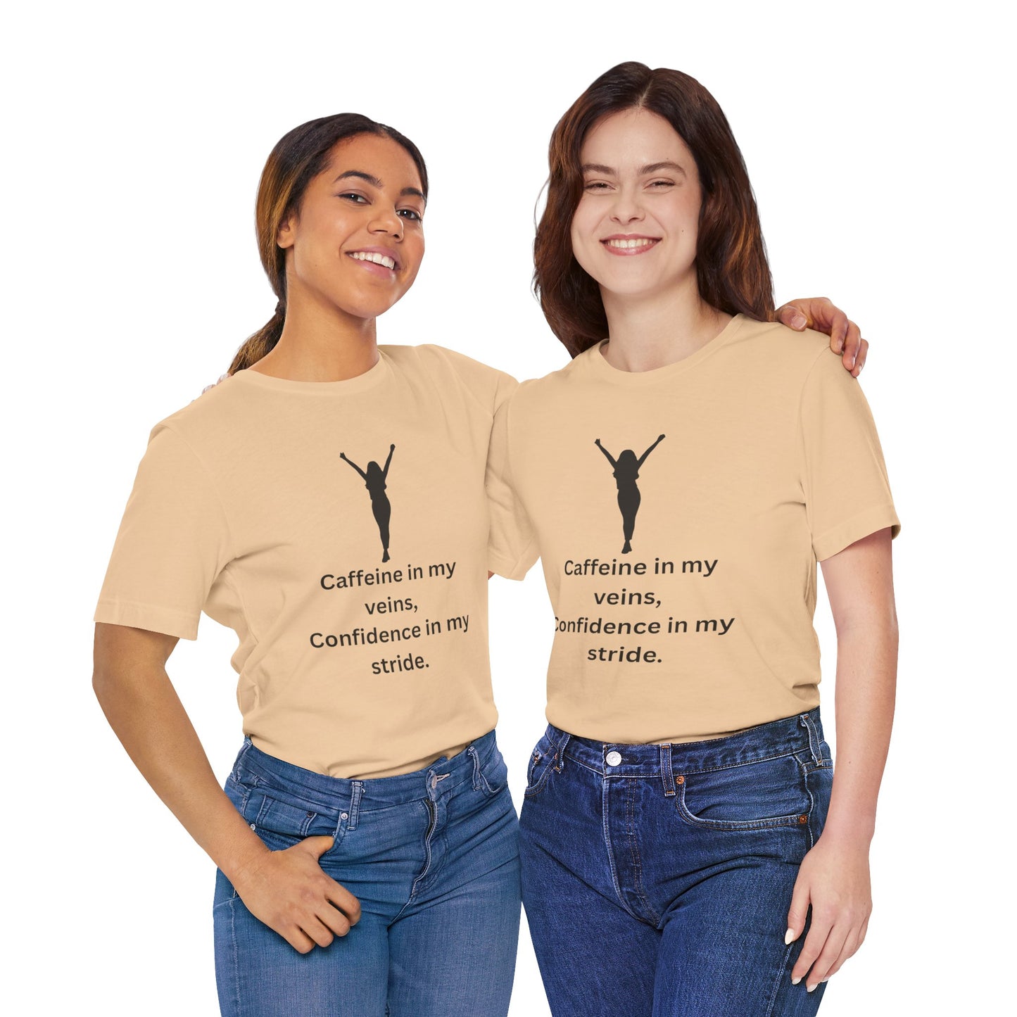Caffeine & Confidence – Empowered Woman Jersey Short Sleeve Tee