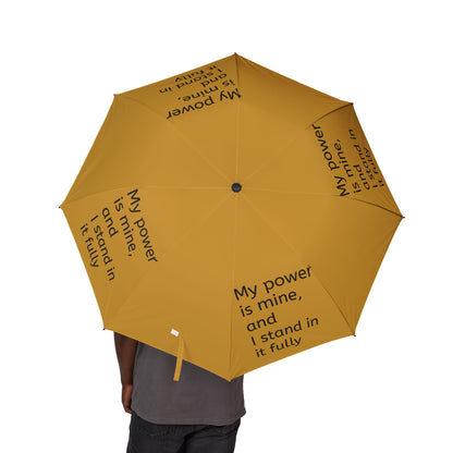 My power is mine, and I stand in it fully — Semi‑Automatic Foldable Umbrella