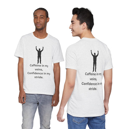 Caffeine & Confidence – Empowered Man Jersey Short Sleeve Tee