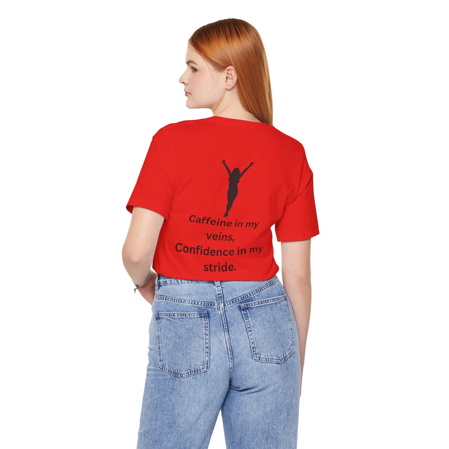 Caffeine & Confidence – Empowered Woman Jersey Short Sleeve Tee