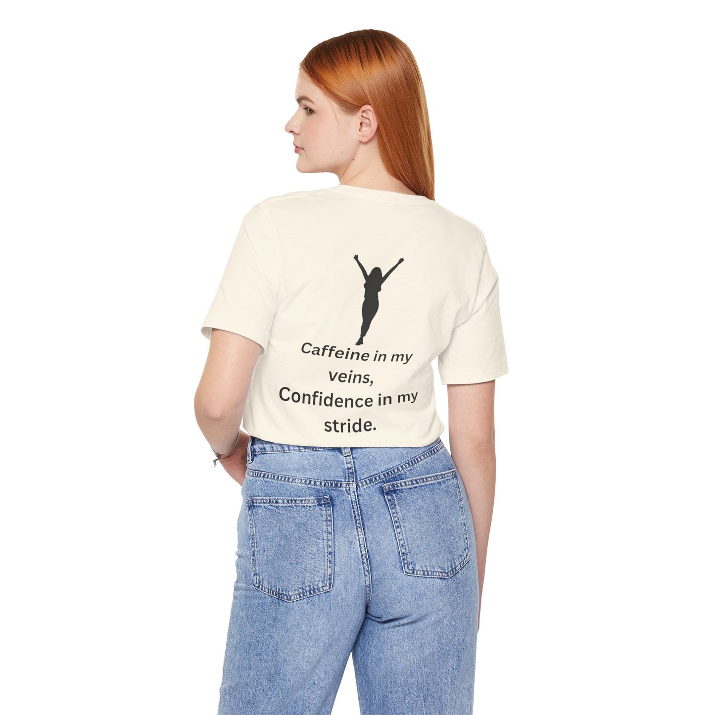 Caffeine & Confidence – Empowered Woman Jersey Short Sleeve Tee