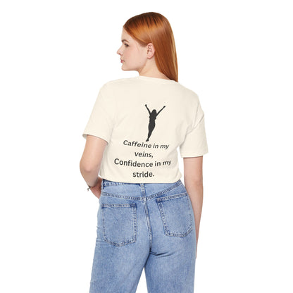 Caffeine & Confidence – Empowered Woman Jersey Short Sleeve Tee