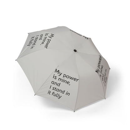 My power is mine, and I stand in it fully — Semi‑Automatic Foldable Umbrella