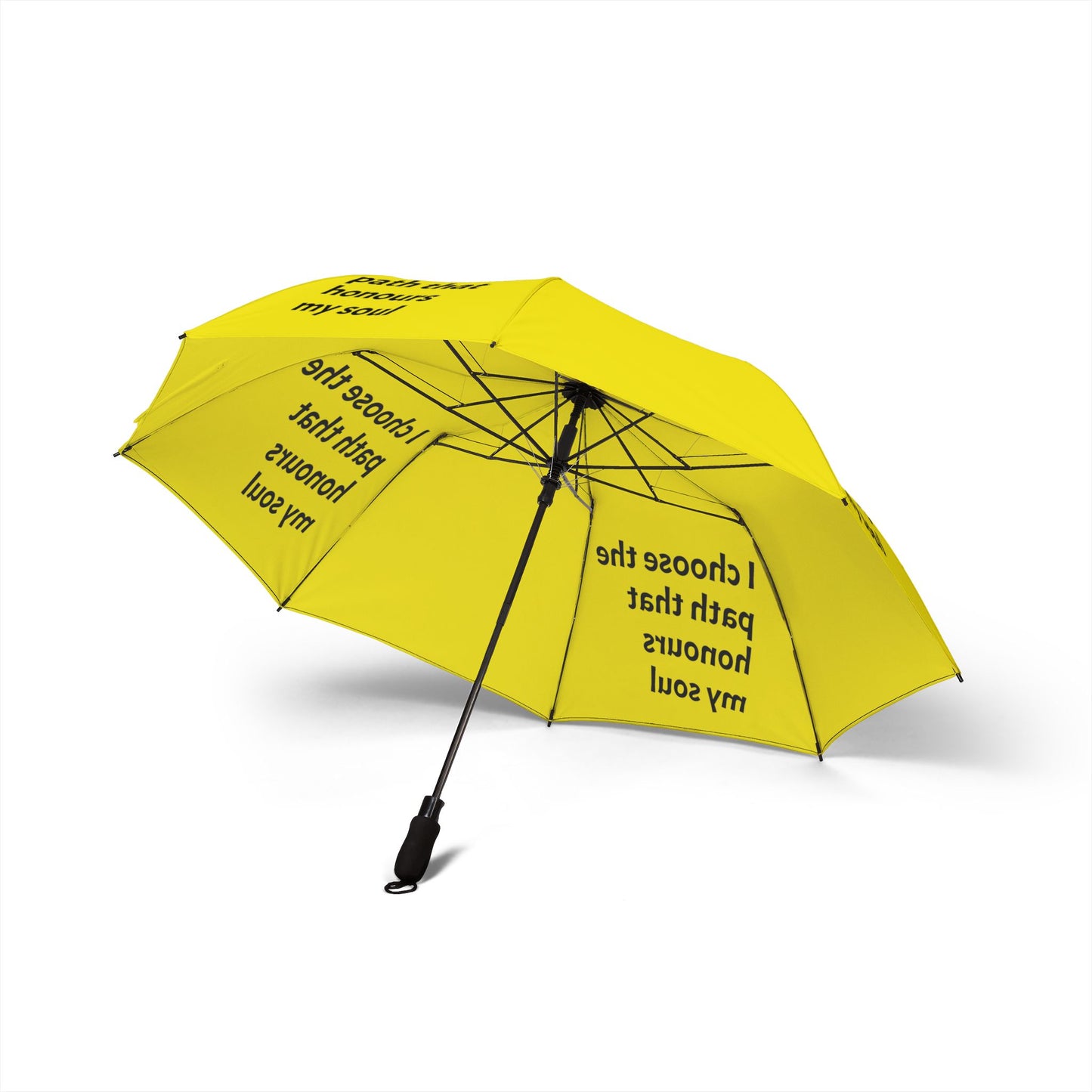 I choose the path that honours my soul — Semi‑Automatic Foldable Umbrella