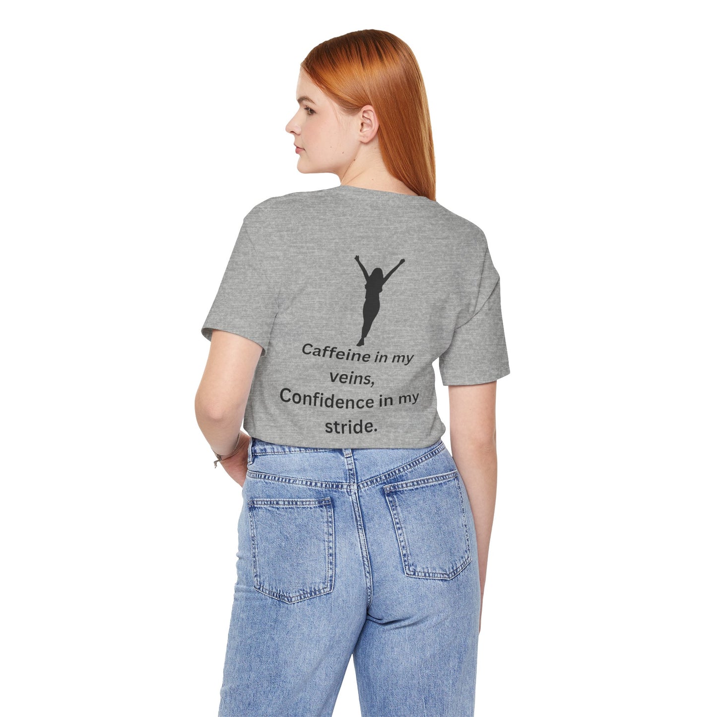Caffeine & Confidence – Empowered Woman Jersey Short Sleeve Tee