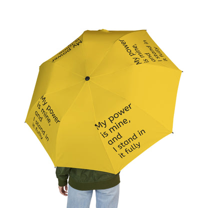 My power is mine, and I stand in it fully — Semi‑Automatic Foldable Umbrella