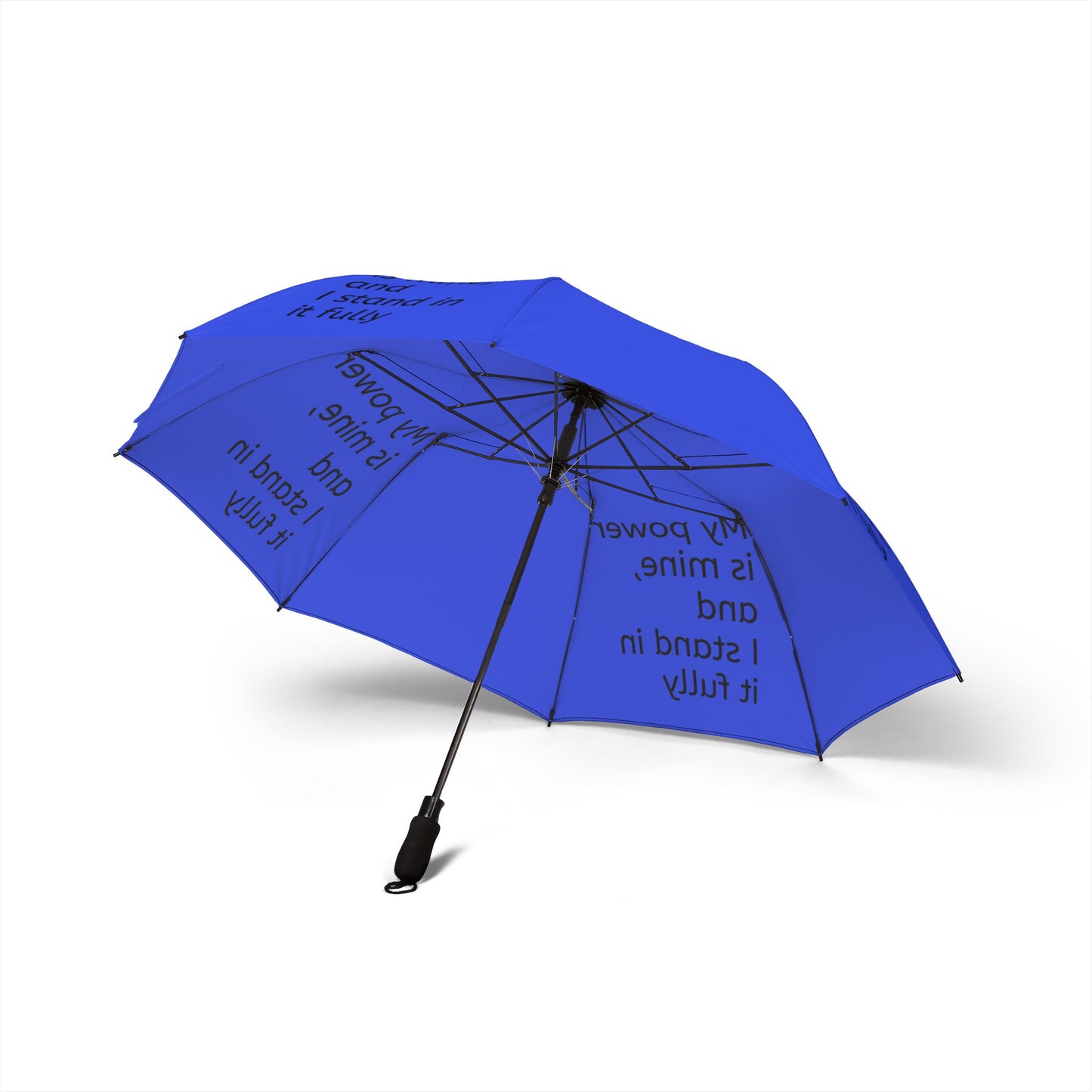 My power is mine, and I stand in it fully — Semi‑Automatic Foldable Umbrella