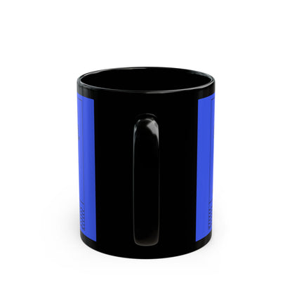 Dark Blue Full of Courage Lion Affirmation Mug