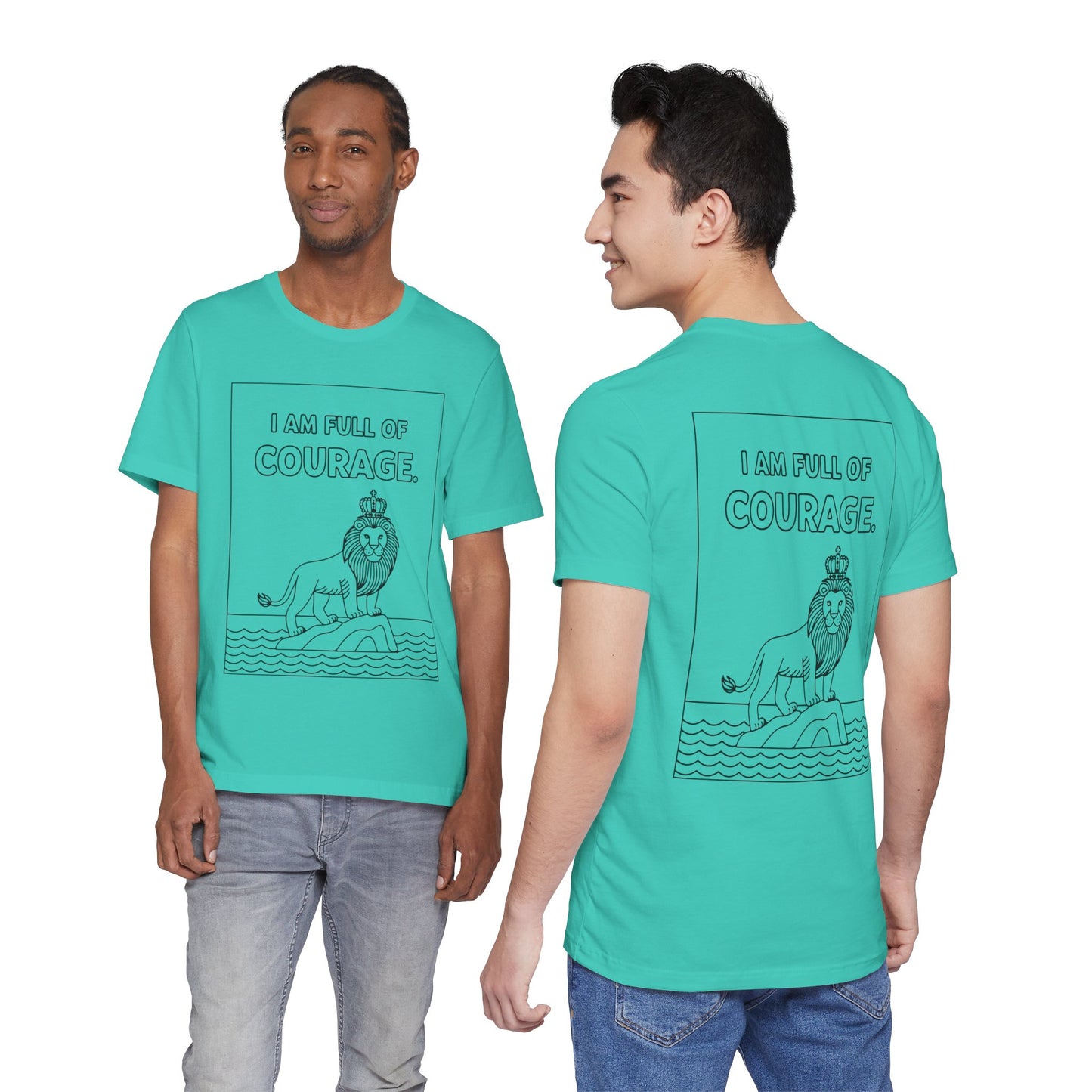 Full of Courage Lion – Affirmation Tee