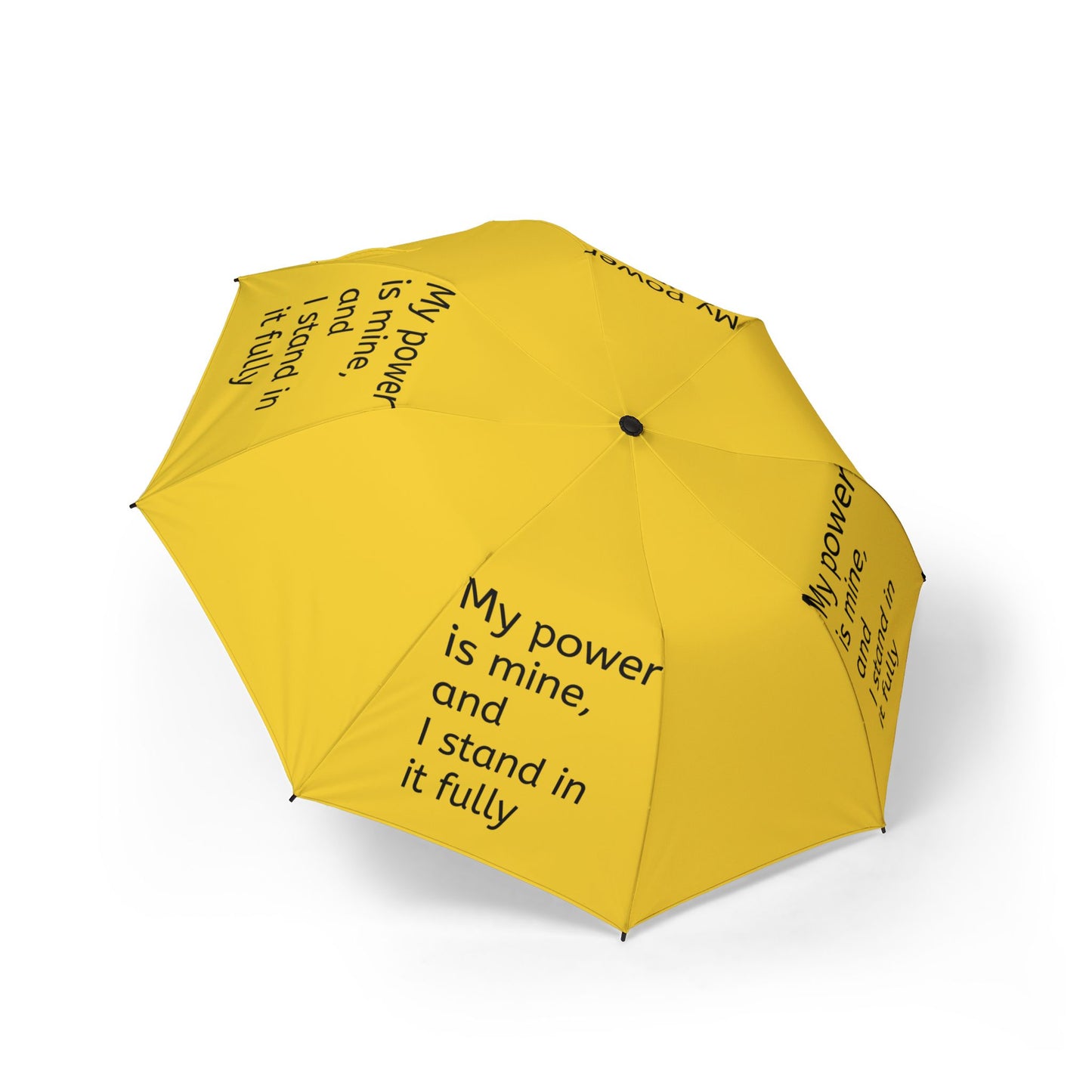 My power is mine, and I stand in it fully — Semi‑Automatic Foldable Umbrella