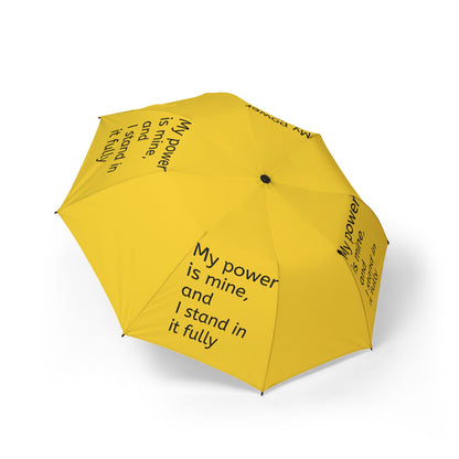 My power is mine, and I stand in it fully — Semi‑Automatic Foldable Umbrella