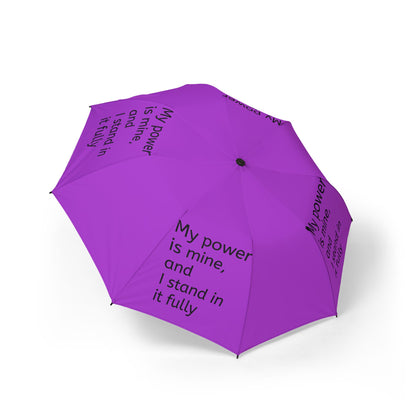 My power is mine, and I stand in it fully — Semi‑Automatic Foldable Umbrella