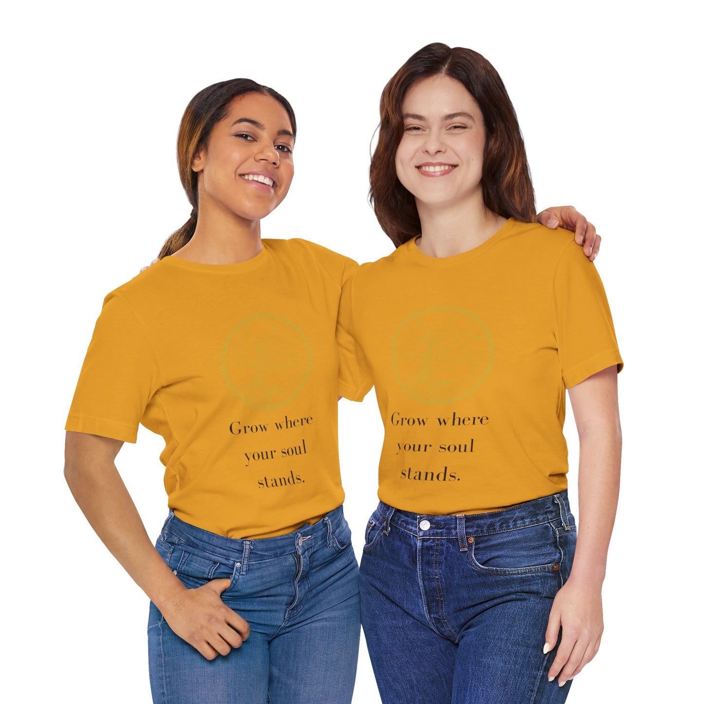 Grow Where Your Soul Stands – Jersey Short Sleeve Tee