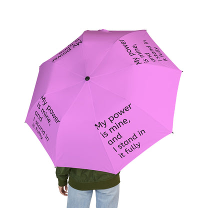 My power is mine, and I stand in it fully — Semi‑Automatic Foldable Umbrella