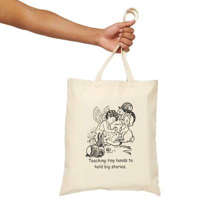 Teaching Tiny Hands to Hold Big Stories — Fairy Tale Cotton Canvas Tote Bag