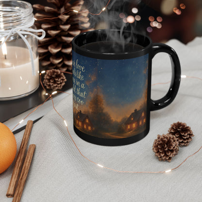 11oz Cozy Night Cottage Mug — "Your love feels like home in a world that moves too fast"