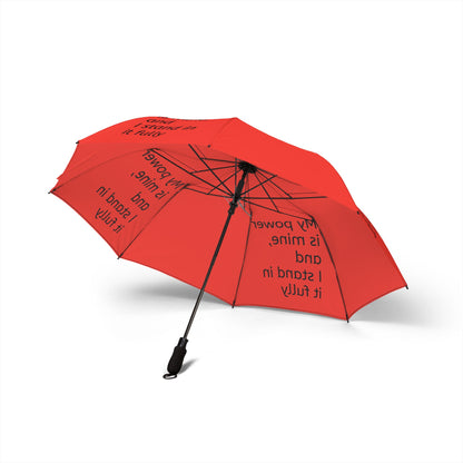 My power is mine, and I stand in it fully — Semi‑Automatic Foldable Umbrella