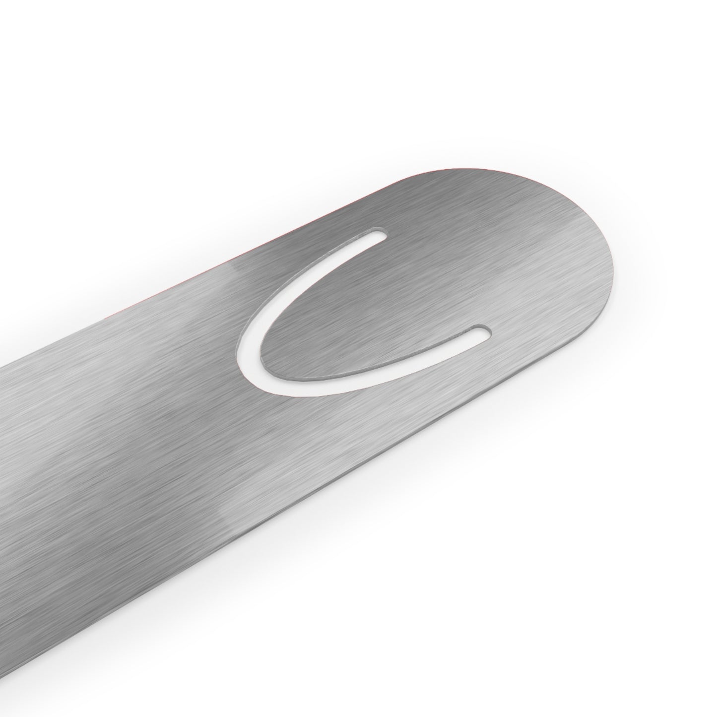 Red Aluminium Bookmark — Books Are Like Waterfalls